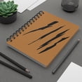 thumbnail image 1 of Effete Feline Claw Marks Scratch Spiral Bound Journal, 1 of 8