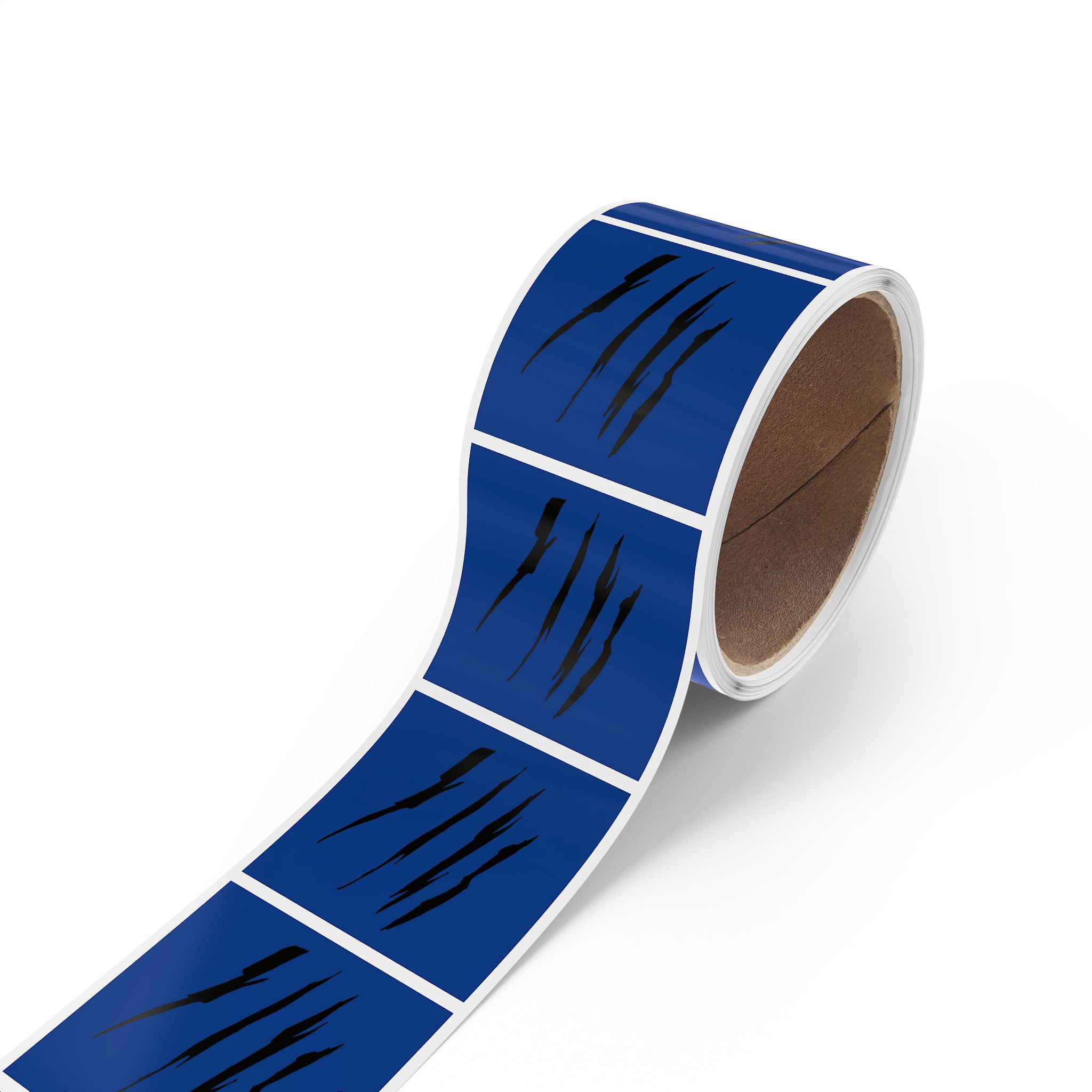 Effete Feline Claw Marks Scratch Square Sticker Label Rolls - Walmart.com