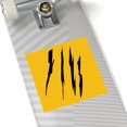 thumbnail image 1 of Effete Feline Claw Marks Scratch Square Stickers, Indoor-Outdoor, 1 of 3