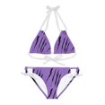 thumbnail image 1 of Effete Feline Claw Marks Scratch Strappy Bikini Set (AOP), 1 of 9