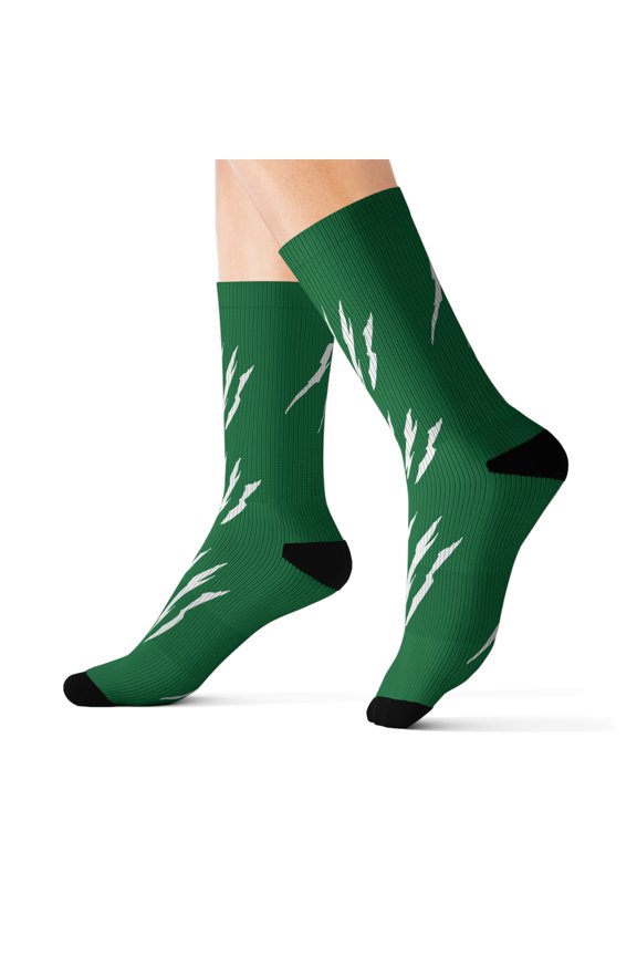 Effete Feline Claw Marks Scratch Sublimation Socks