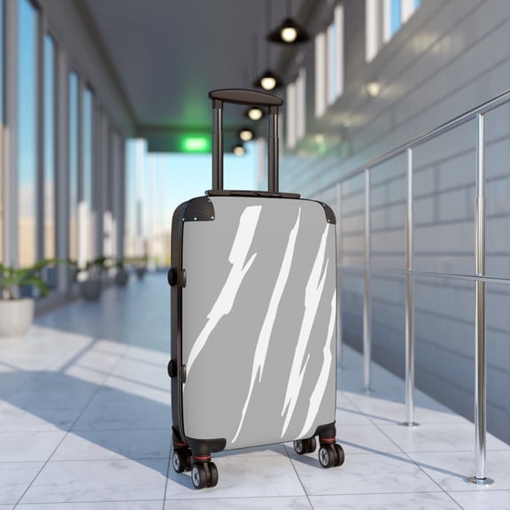 Effete Feline Claw Marks Scratch Suitcase