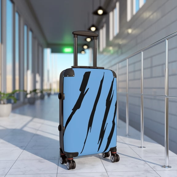 Effete Feline Claw Marks Scratch Suitcase