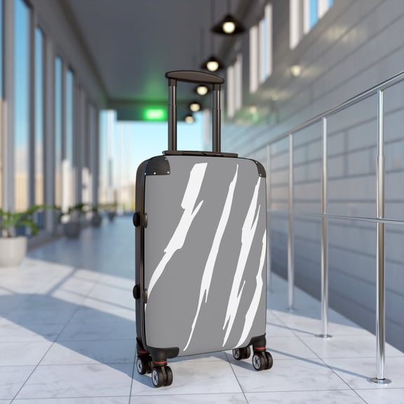 Effete Feline Claw Marks Scratch Suitcase
