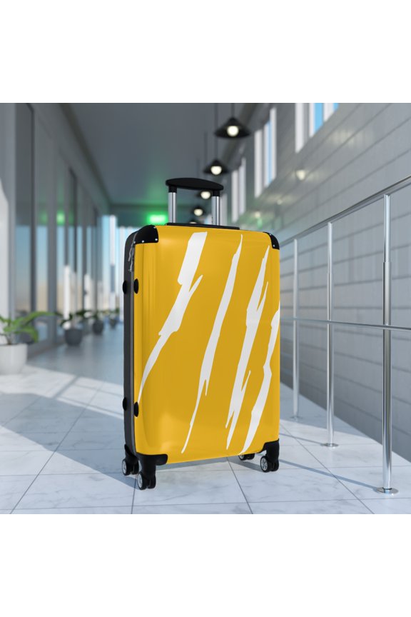 Effete Feline Claw Marks Scratch Suitcase