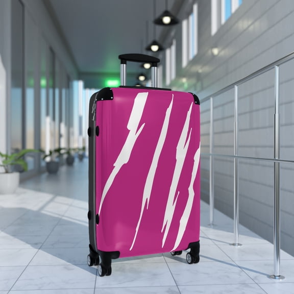Effete Feline Claw Marks Scratch Suitcase