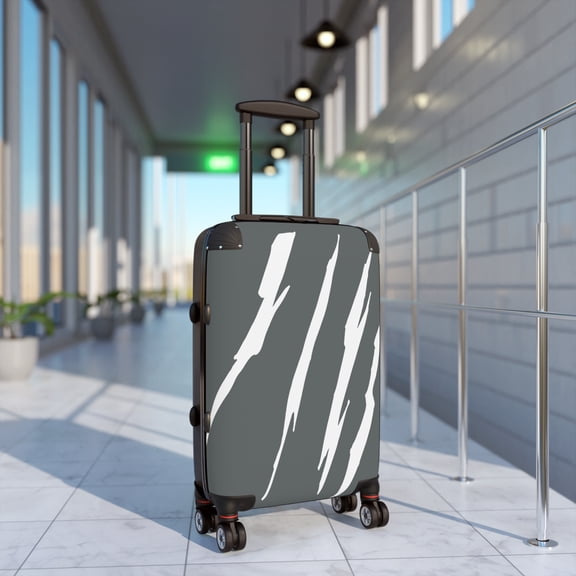 Effete Feline Claw Marks Scratch Suitcase