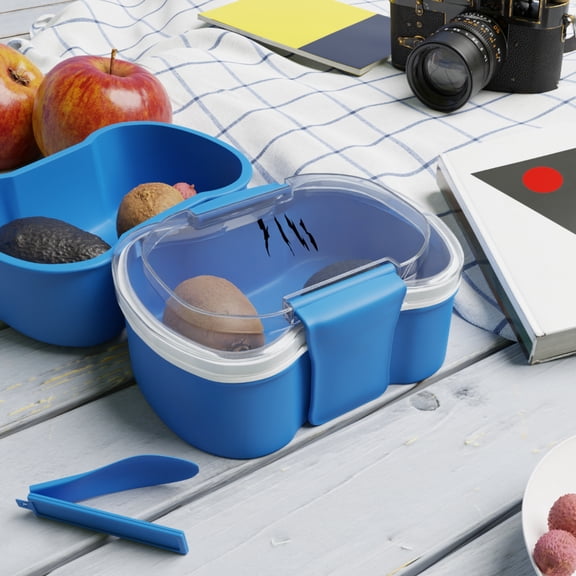 Effete Feline Claw Marks Scratch Two-Tier Bento Box