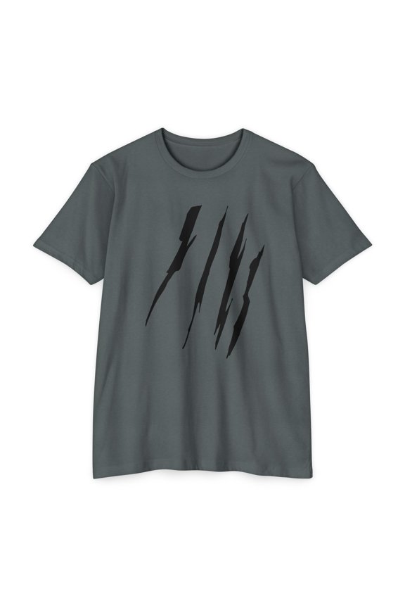 Effete Feline Claw Marks Scratch Unisex CVC Jersey T-Shirt