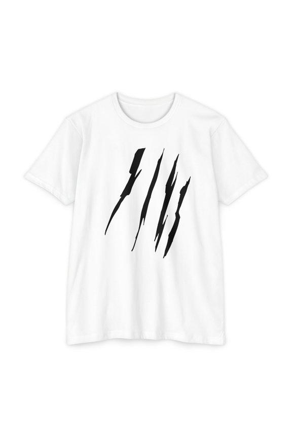 Effete Feline Claw Marks Scratch Unisex CVC Jersey T-Shirt