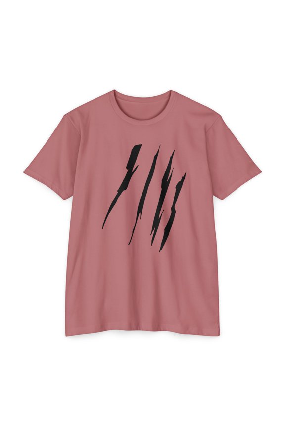 Effete Feline Claw Marks Scratch Unisex CVC Jersey T-Shirt