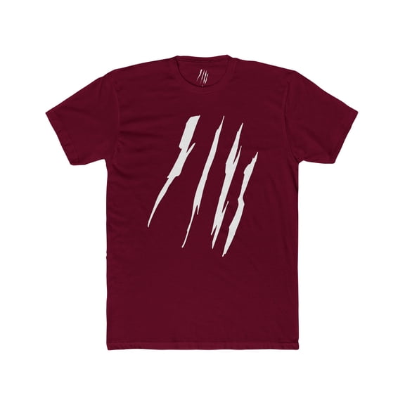 Effete Feline Claw Marks Scratch Unisex Cotton Crew Tee
