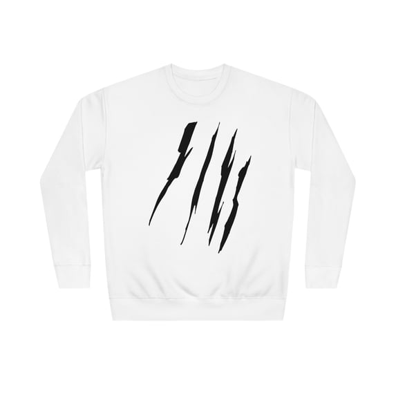 Effete Feline Claw Marks Scratch Unisex Crew Sweatshirt