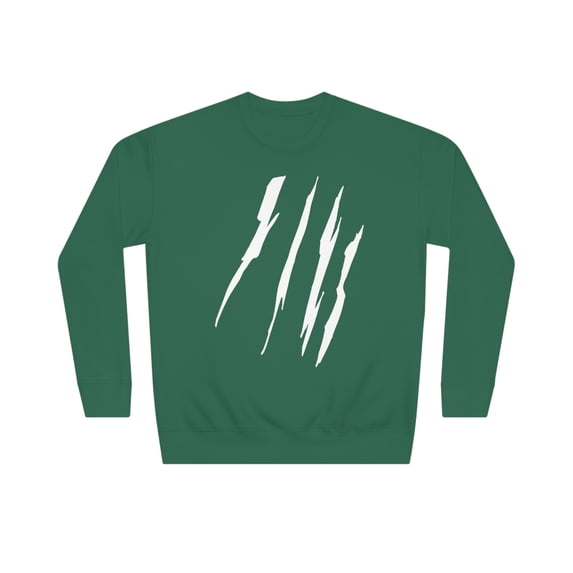 Effete Feline Claw Marks Scratch Unisex Crew Sweatshirt