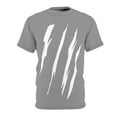 thumbnail image 1 of Effete Feline Claw Marks Scratch Unisex Cut & Sew Tee (AOP), 1 of 7