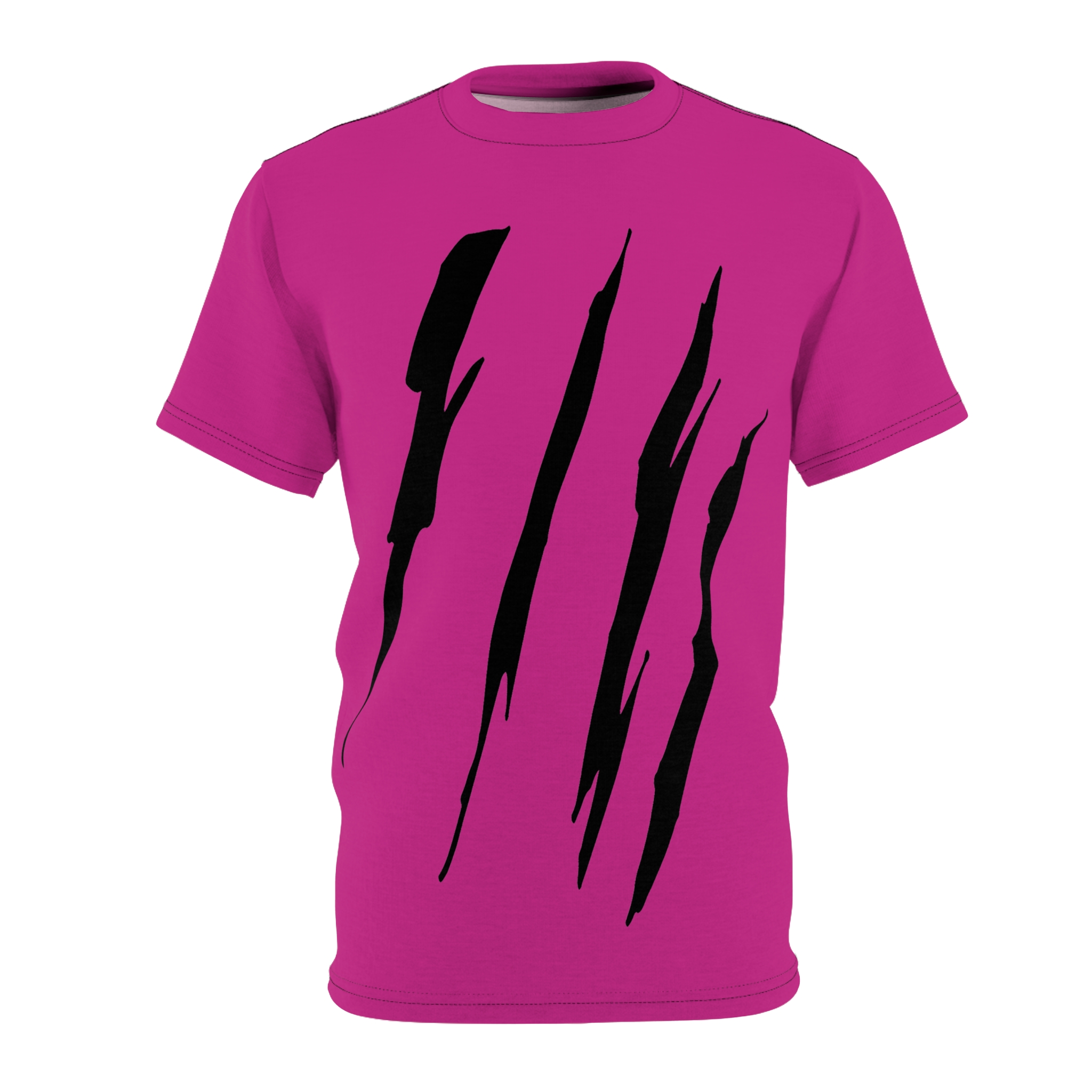 Effete Feline Claw Marks Scratch Unisex Cut & Sew Tee (AOP)