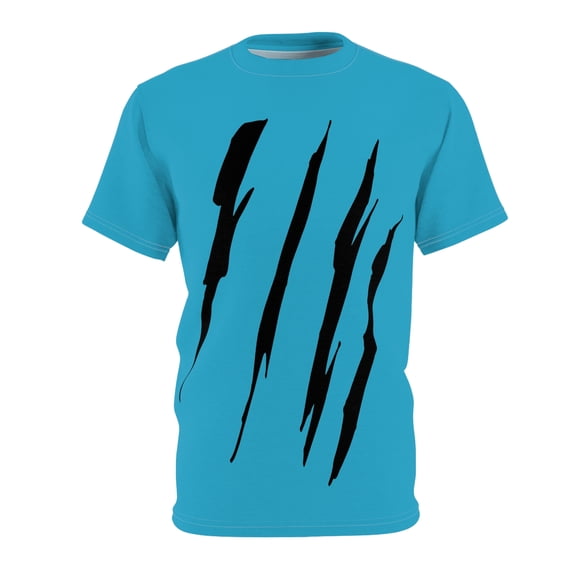 Effete Feline Claw Marks Scratch Unisex Cut & Sew Tee (AOP)