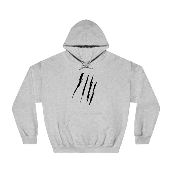 Effete Feline Claw Marks Scratch Unisex DryBlend® Hooded Sweatshirt