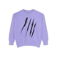 thumbnail image 1 of Effete Feline Claw Marks Scratch Unisex Garment-Dyed Sweatshirt, 1 of 8