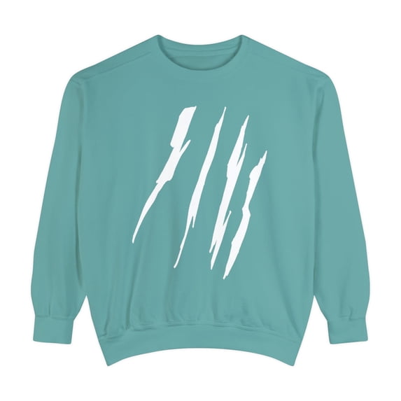 Effete Feline Claw Marks Scratch Unisex Garment-Dyed Sweatshirt