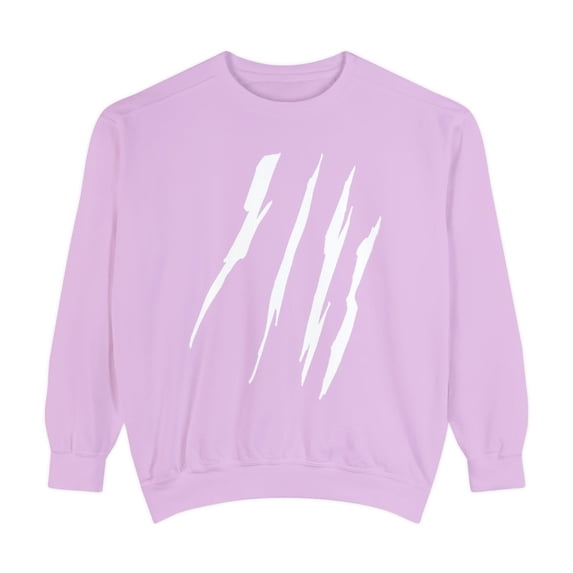 Effete Feline Claw Marks Scratch Unisex Garment-Dyed Sweatshirt