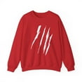 thumbnail image 1 of Effete Feline Claw Marks Scratch Unisex Heavy Blend™ Crewneck Sweatshirt, 1 of 11