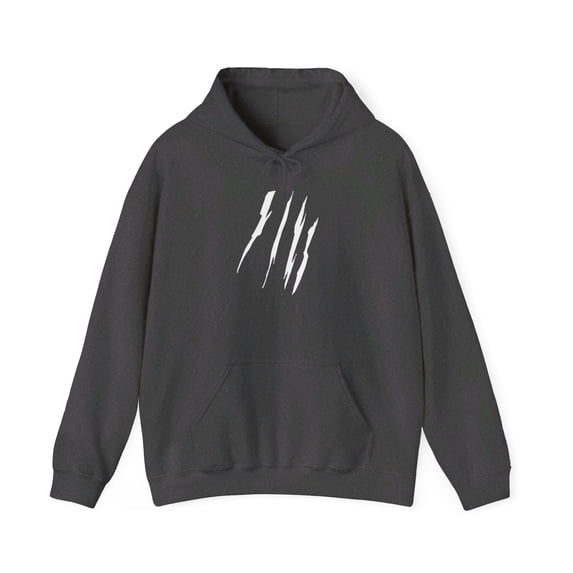 Effete Feline Claw Marks Scratch Unisex Heavy Blend™ Hooded Sweatshirt