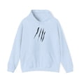 thumbnail image 1 of Effete Feline Claw Marks Scratch Unisex Heavy Blend™ Hooded Sweatshirt, 1 of 13