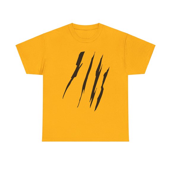 Effete Feline Claw Marks Scratch Unisex Heavy Cotton Tee