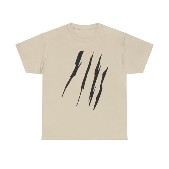 Effete Feline Claw Marks Scratch Unisex Heavy Cotton Tee