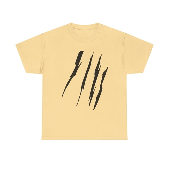 Effete Feline Claw Marks Scratch Unisex Heavy Cotton Tee