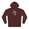 thumbnail image 1 of Effete Feline Claw Marks Scratch Unisex Hooded Sweatshirt, 1 of 4