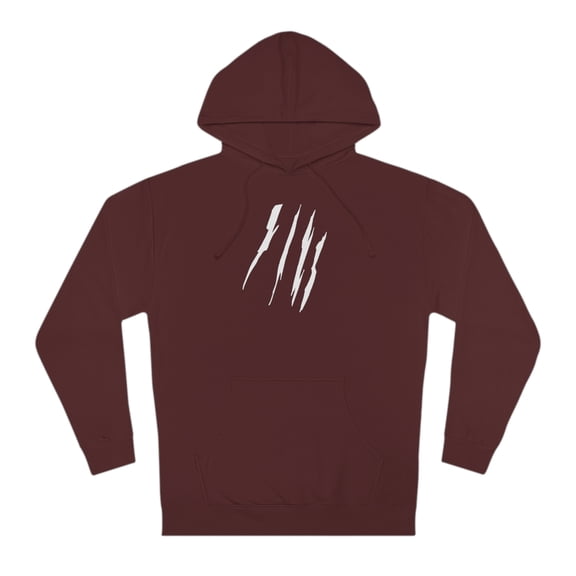 Effete Feline Claw Marks Scratch Unisex Hooded Sweatshirt