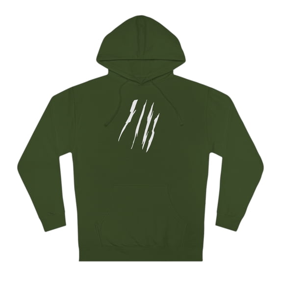 Effete Feline Claw Marks Scratch Unisex Hooded Sweatshirt