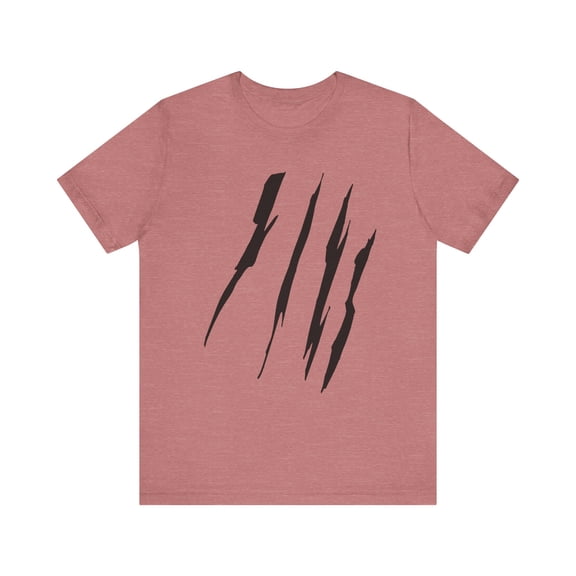 Effete Feline Claw Marks Scratch Unisex Jersey Short Sleeve Tee