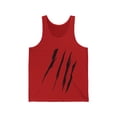 thumbnail image 1 of Effete Feline Claw Marks Scratch Unisex Jersey Tank, 1 of 2