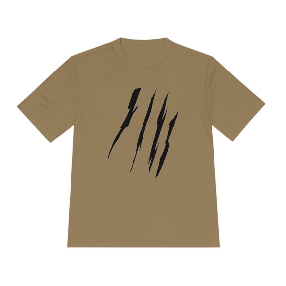 Effete Feline Claw Marks Scratch Unisex Moisture Wicking Tee