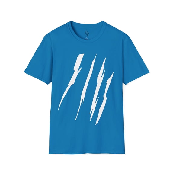 Effete Feline Claw Marks Scratch Unisex Softstyle T-Shirt