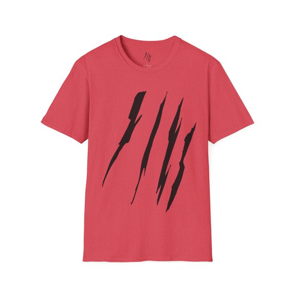 Effete Feline Claw Marks Scratch Unisex Softstyle T-Shirt