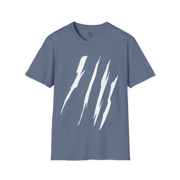 Effete Feline Claw Marks Scratch Unisex Softstyle T-Shirt