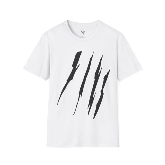 Effete Feline Claw Marks Scratch Unisex Softstyle T-Shirt