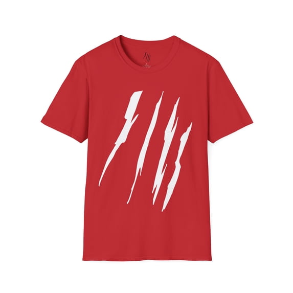 Effete Feline Claw Marks Scratch Unisex Softstyle T-Shirt