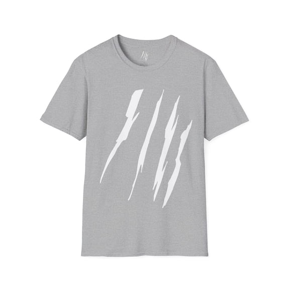 Effete Feline Claw Marks Scratch Unisex Softstyle T-Shirt