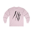 thumbnail image 1 of Effete Feline Claw Marks Scratch Unisex Ultra Cotton Long Sleeve Tee, 1 of 2