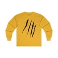 thumbnail image 1 of Effete Feline Claw Marks Scratch Unisex Ultra Cotton Long Sleeve Tee, 1 of 2