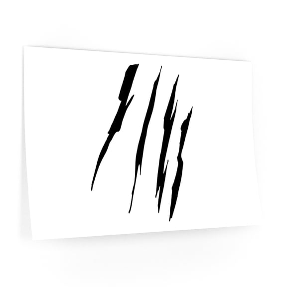 Effete Feline Claw Marks Scratch Wall Decals