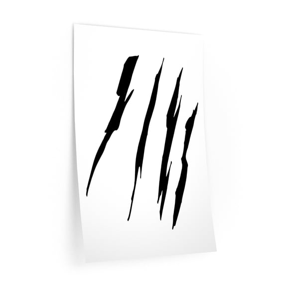 Effete Feline Claw Marks Scratch Wall Decals