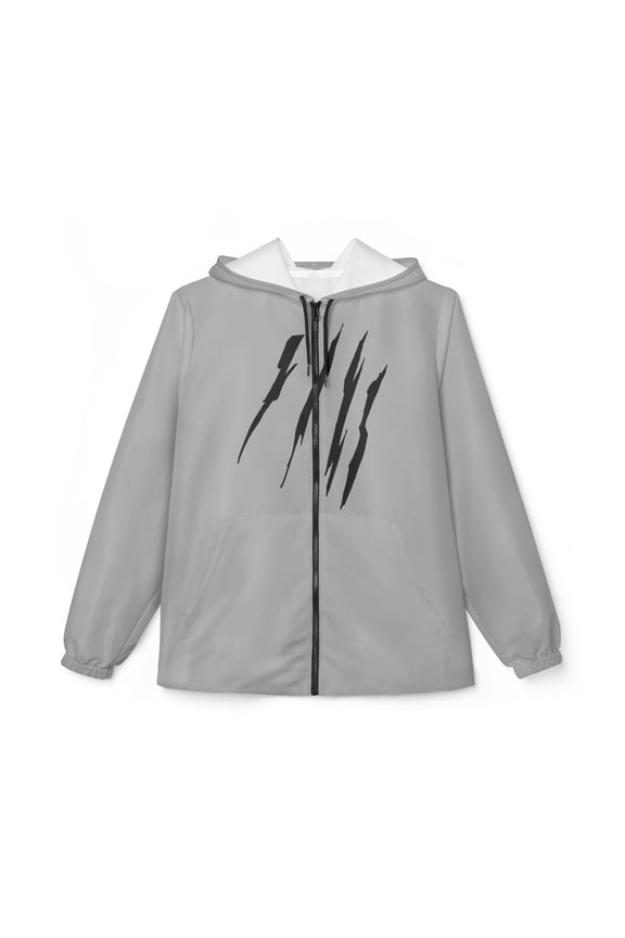 Effete Feline Claw Marks Scratch Windbreaker Jacket (AOP)