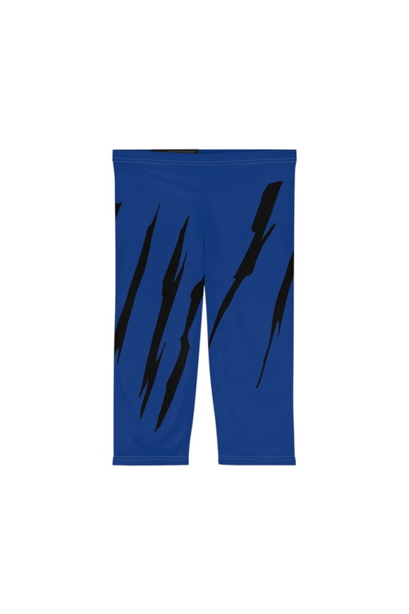 Effete Feline Claw Marks Scratch Women Capri Leggings (AOP)