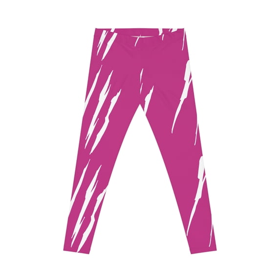 Effete Feline Claw Marks Scratch Women Casual Leggings (AOP)